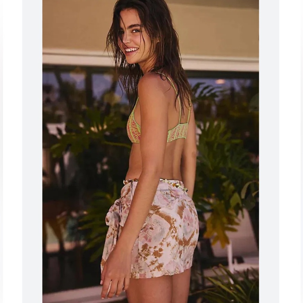 Free People sweet as beach mini skirt